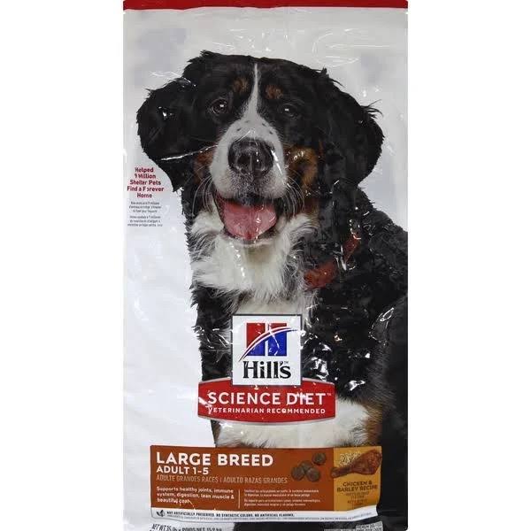 Science Diet Science Diet Dog Food, Premium, Chicken & Barley Recipe, Large Breed Adult 1-5 - 35 lb