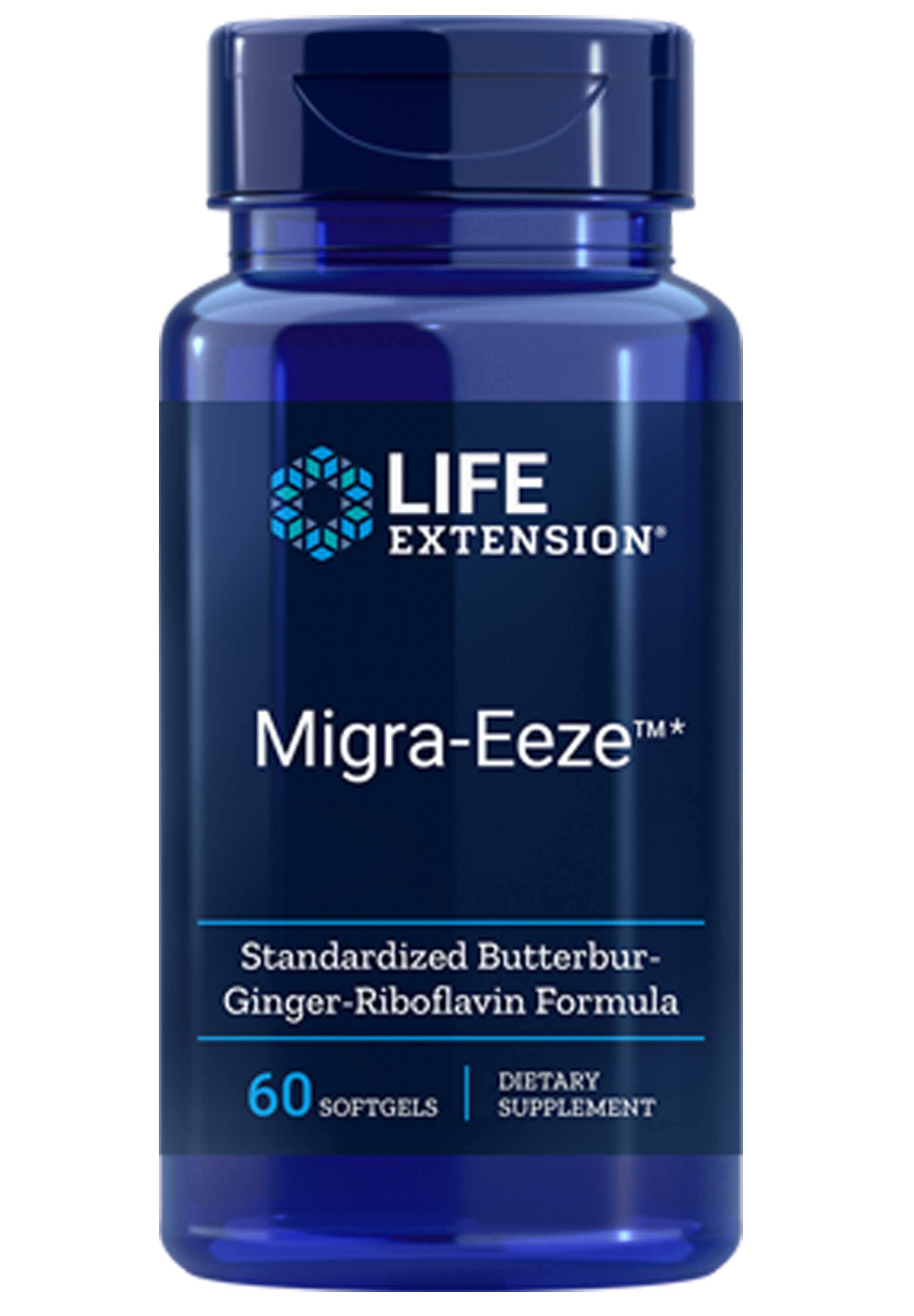 Life Extension Migra-Eeze Dietary Supplement - 60 Softgels