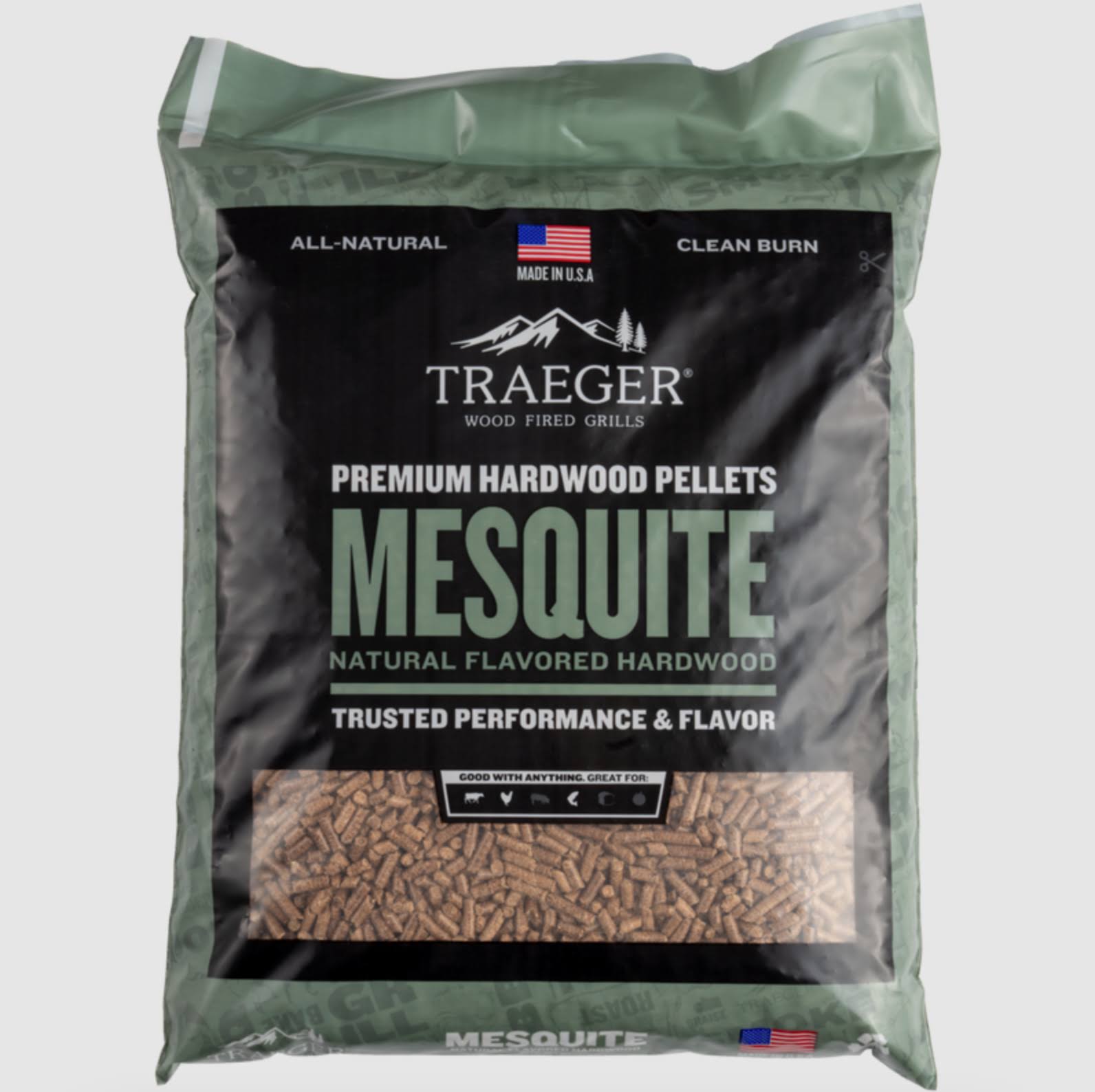 Traeger Mesquite All Natural Wood Pellets - 20lb