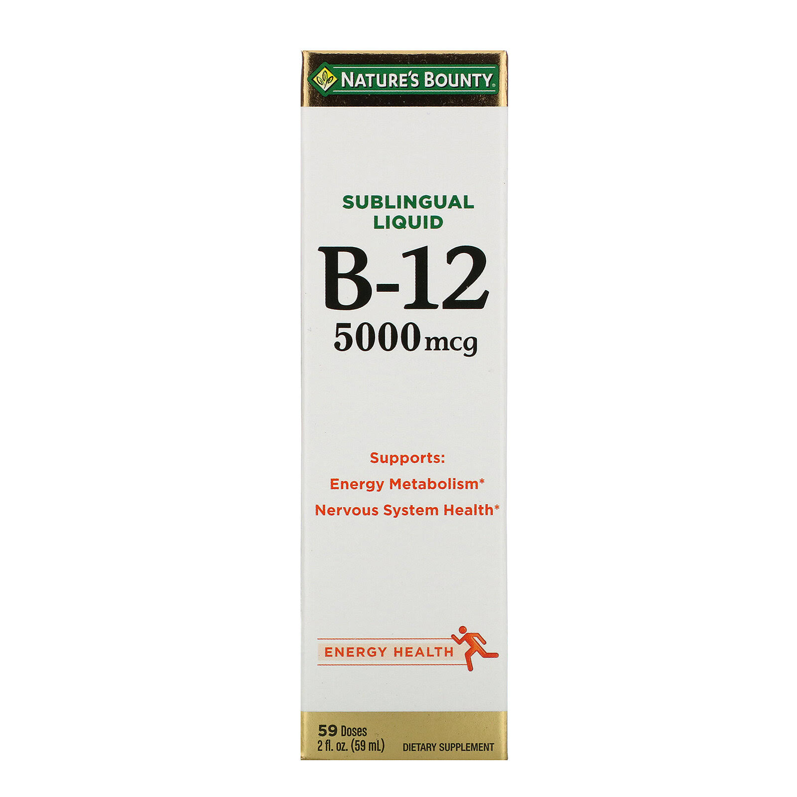 Nature's Bounty Super Strength B12 Sublingual Liquid - 2oz, Natural Berry Flavor