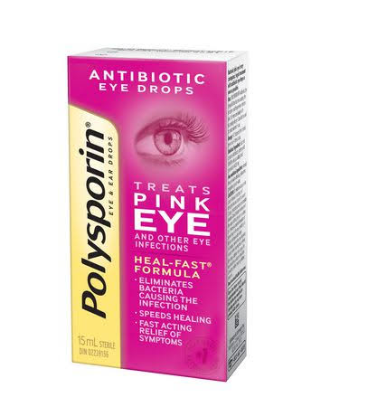 Polysporin Antibiotic Pink Eye Drops - 15ml