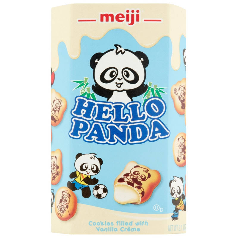 Meiji Hello Panda Vanilla Creme Filled Cookies - 2.1oz