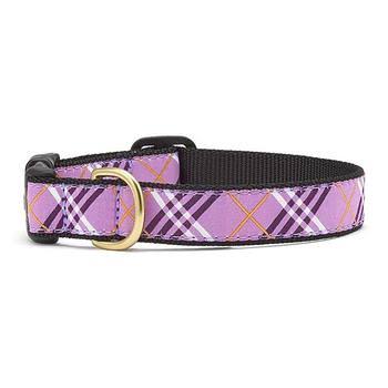 Lavender Lattice Dog Collar by Up Country - Large - Wide 1”