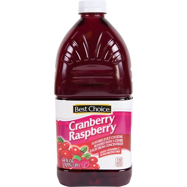 Best Choice Cranberry Raspberry Juice Cocktail - 64.00 fl oz