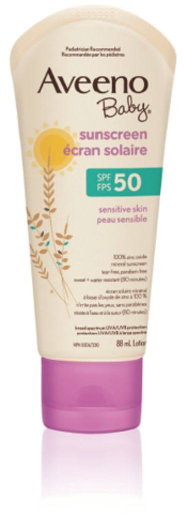 Aveeno Baby Mineral Sunscreen - SPF 50, 88ml