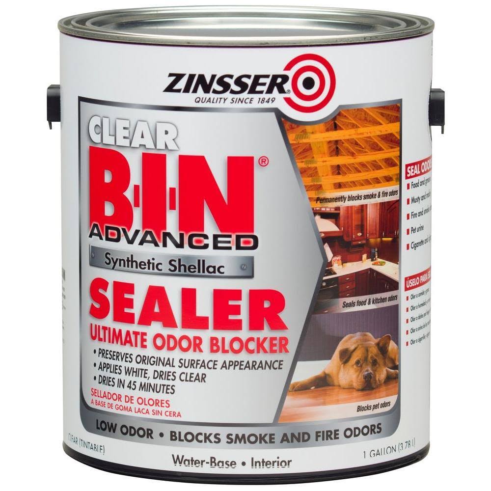Zinsser B-I-N Advanced Synthetic Shellac Sealer - Clear, 128oz