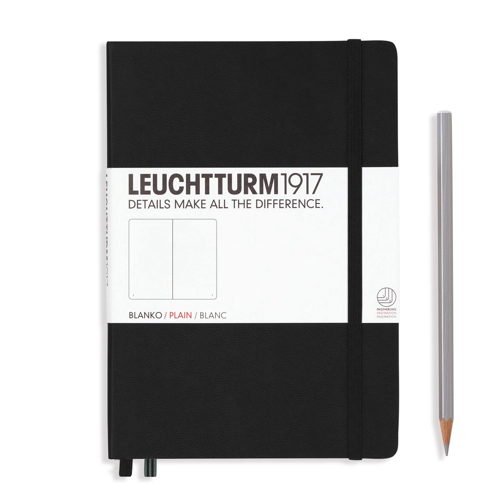 Leuchtturm Medium Hardcover Notebook - Black