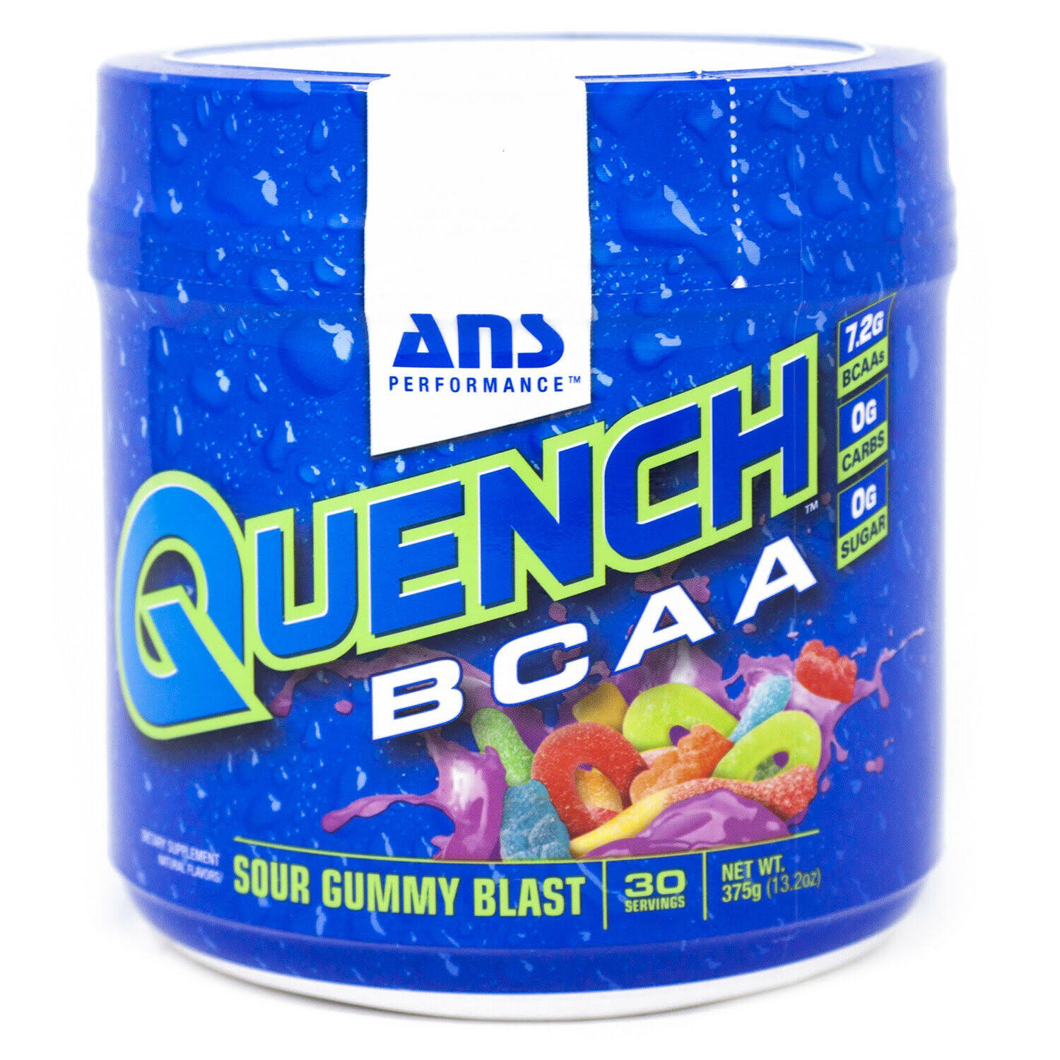 ans Performance Quench BCAA, Branched Chain Amino Acid Recovery Drink, Sour Gummy Blast, 375g