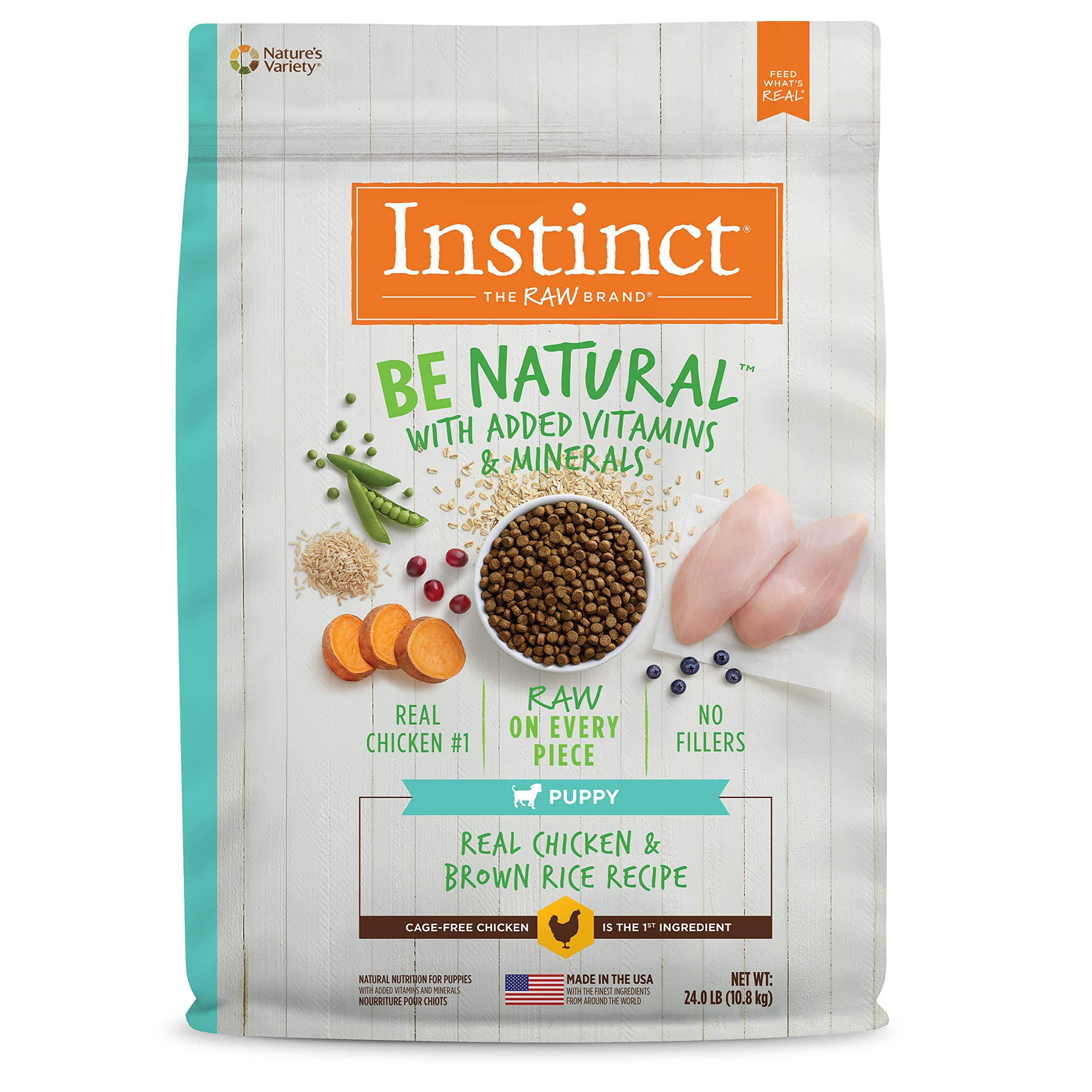 instinct-be-natural-puppy-chicken-brown-rice-recipe-dry-dog-food 24-lb