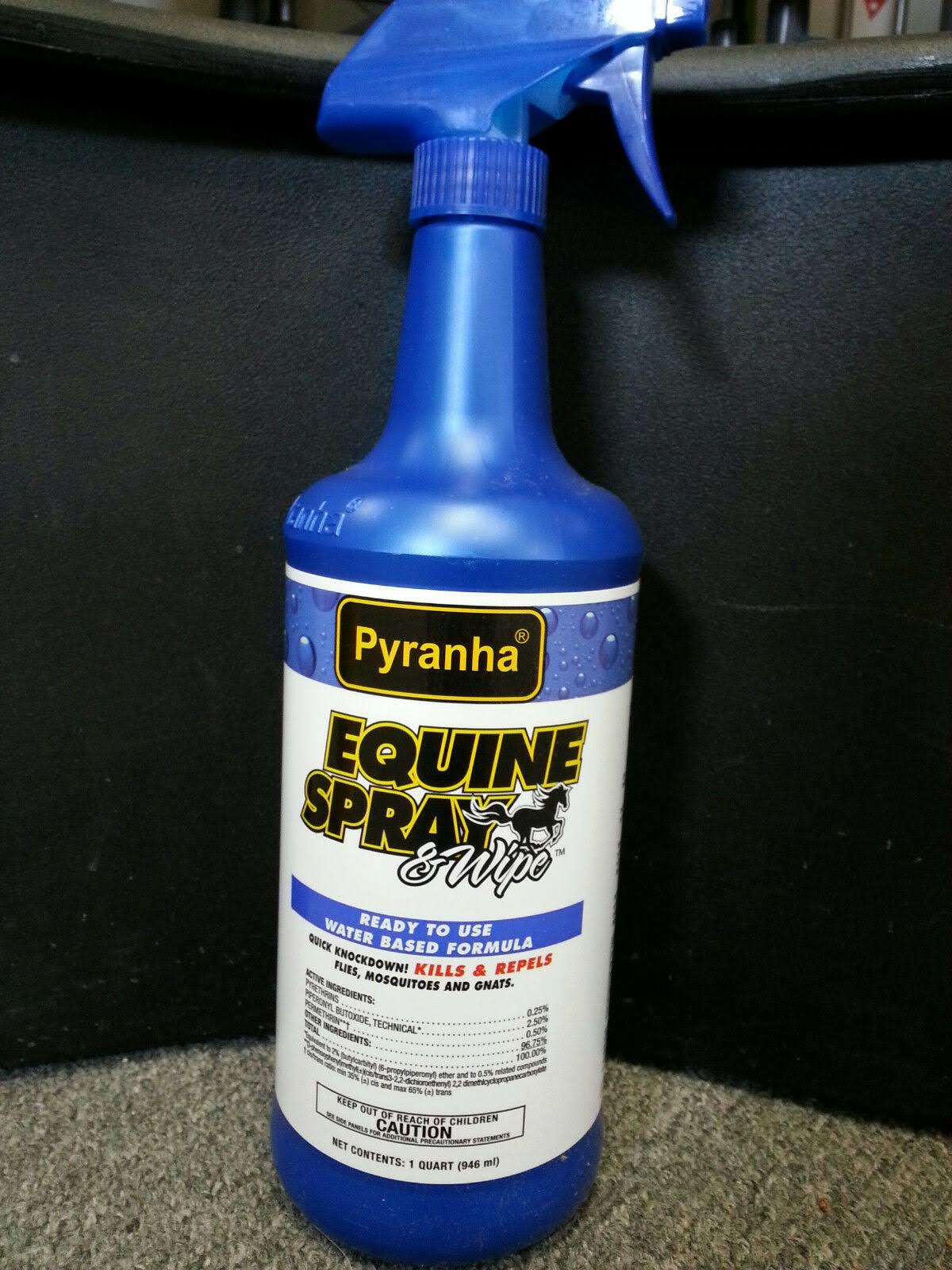 Pyranha Horse Wipe n Spray Fly Repellant