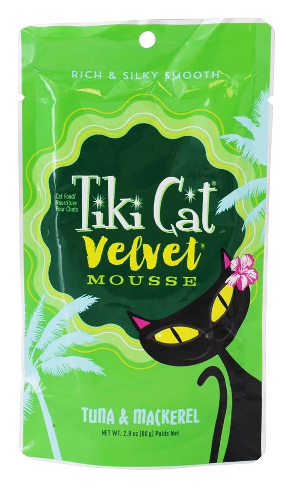Tiki Cat - Velvet Mousse Cat Food Tuna & Mackerel - 2.8 oz.