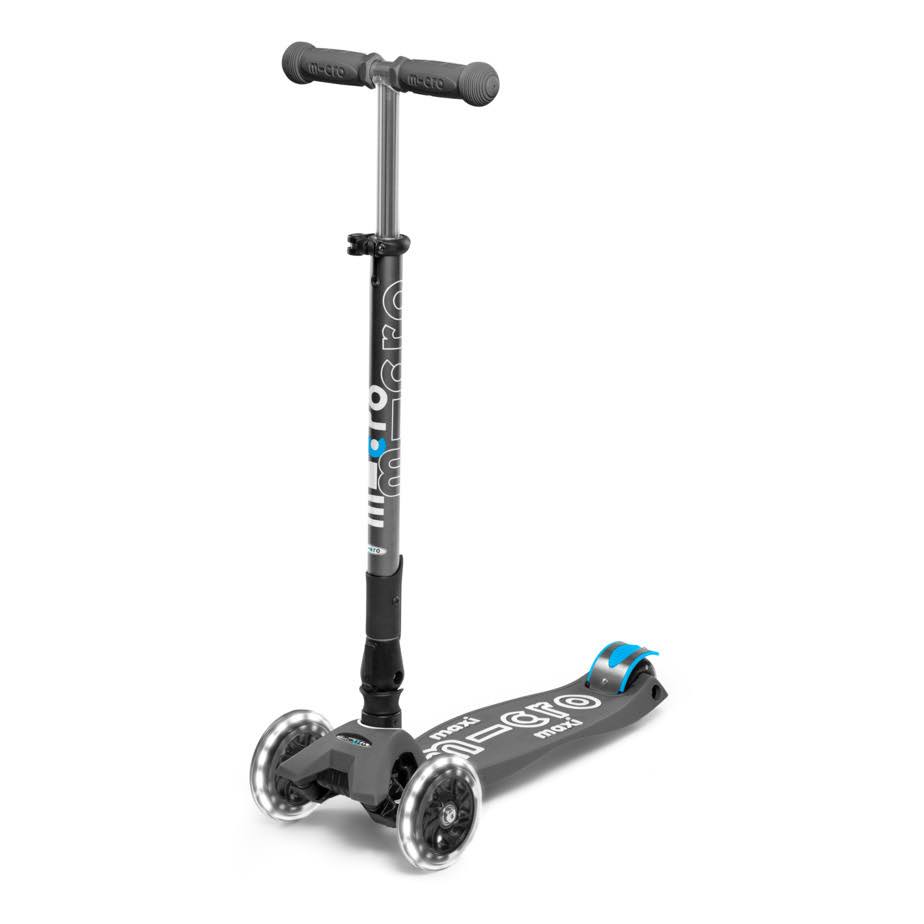 Micro - Maxi Micro Deluxe Foldable LED Scooter - Grey