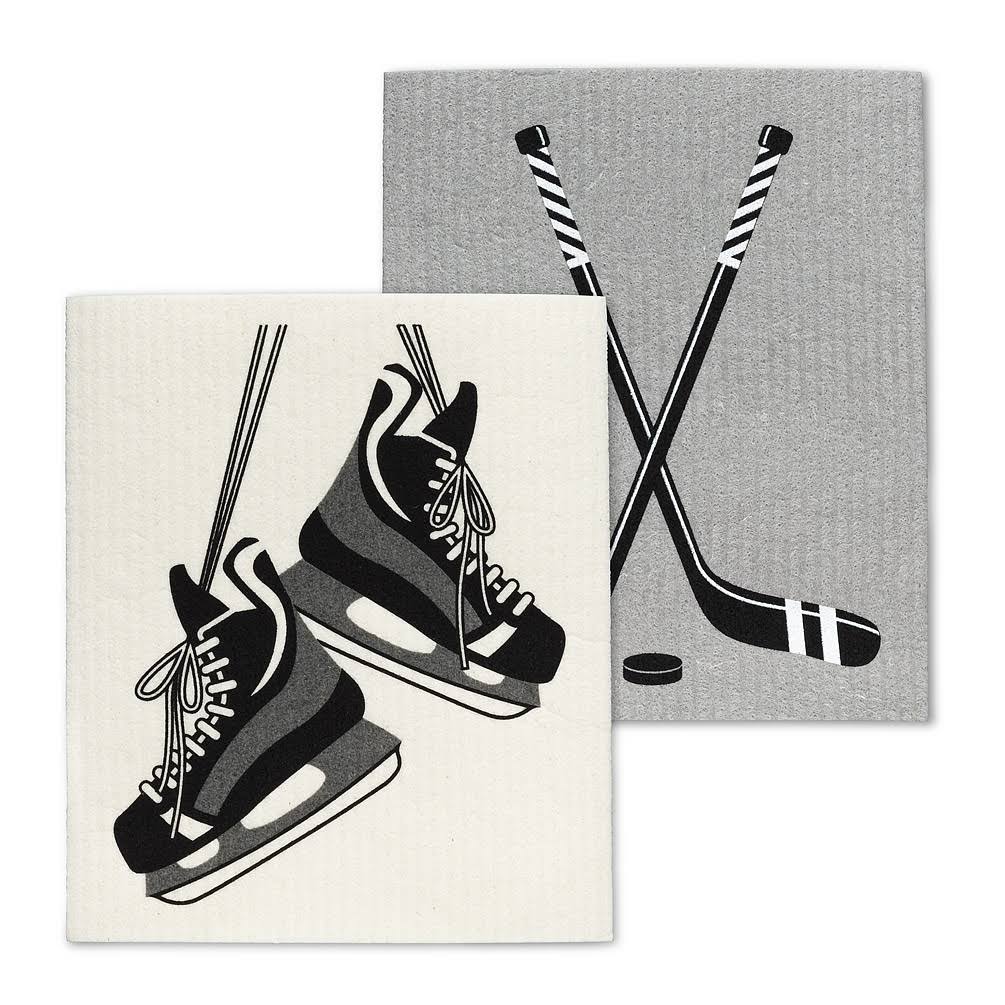 Skates & Stick Dish Cloth