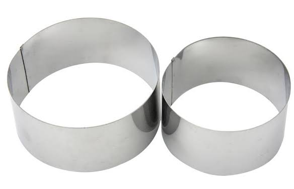 Apollo Stainless Steel Food Ring Moulds 2PC