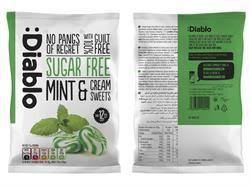 Diablo Sugar Free Mint and Cream Sweets - 75g