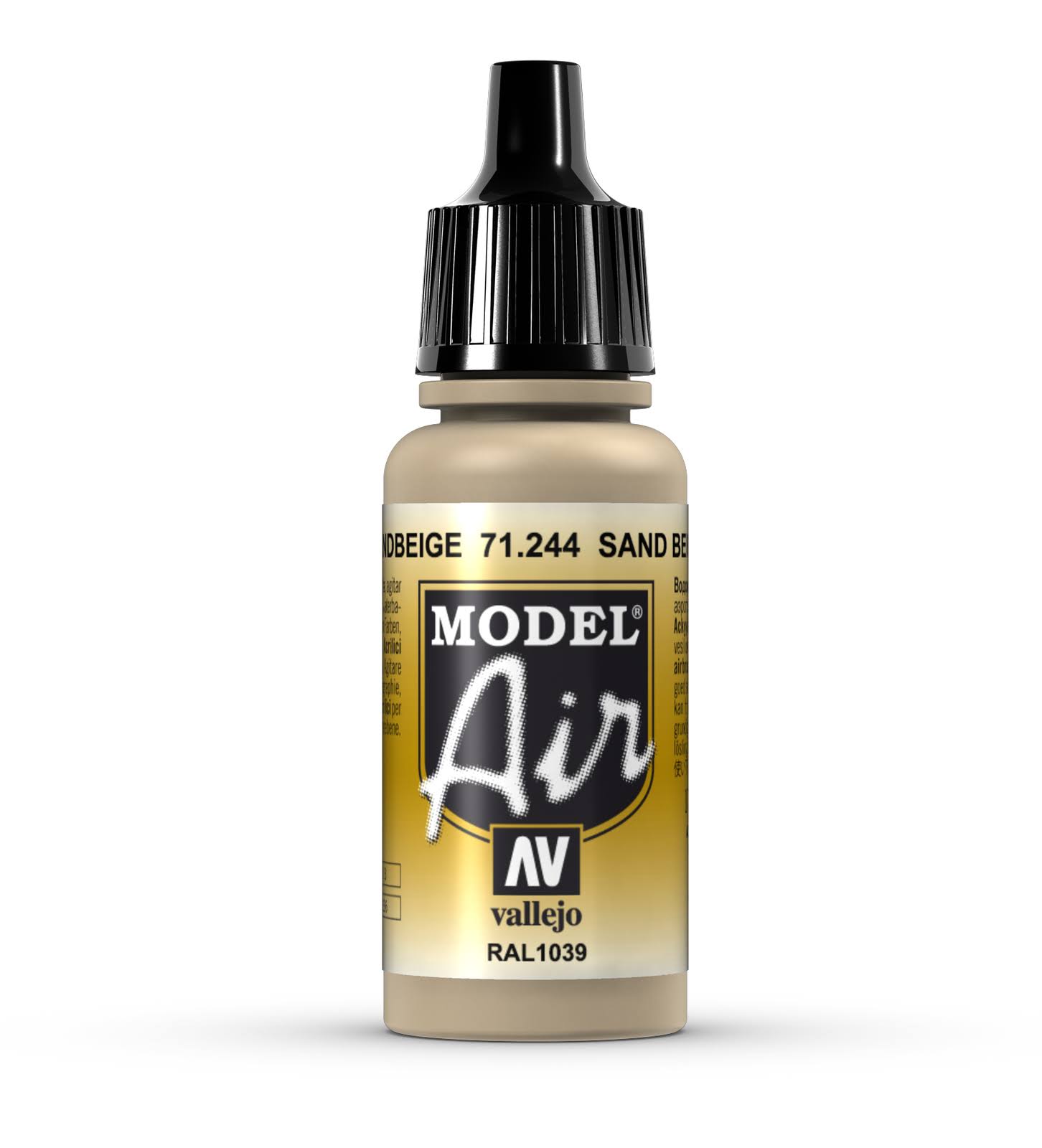 AV Vallejo Model Air Acrylic Paint - Sand Beige, 17ml