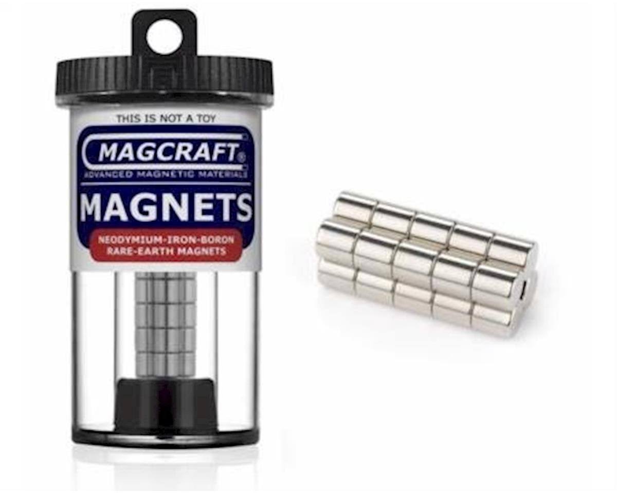 Magcraft Rare Earth Rod Magnets - 1/4" x 1/4", 20ct