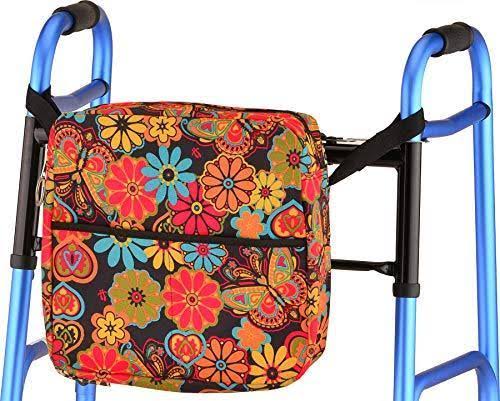 Nova Medical Products Mobility Bag - Boho Blossoms, 11" x 11" x 3"