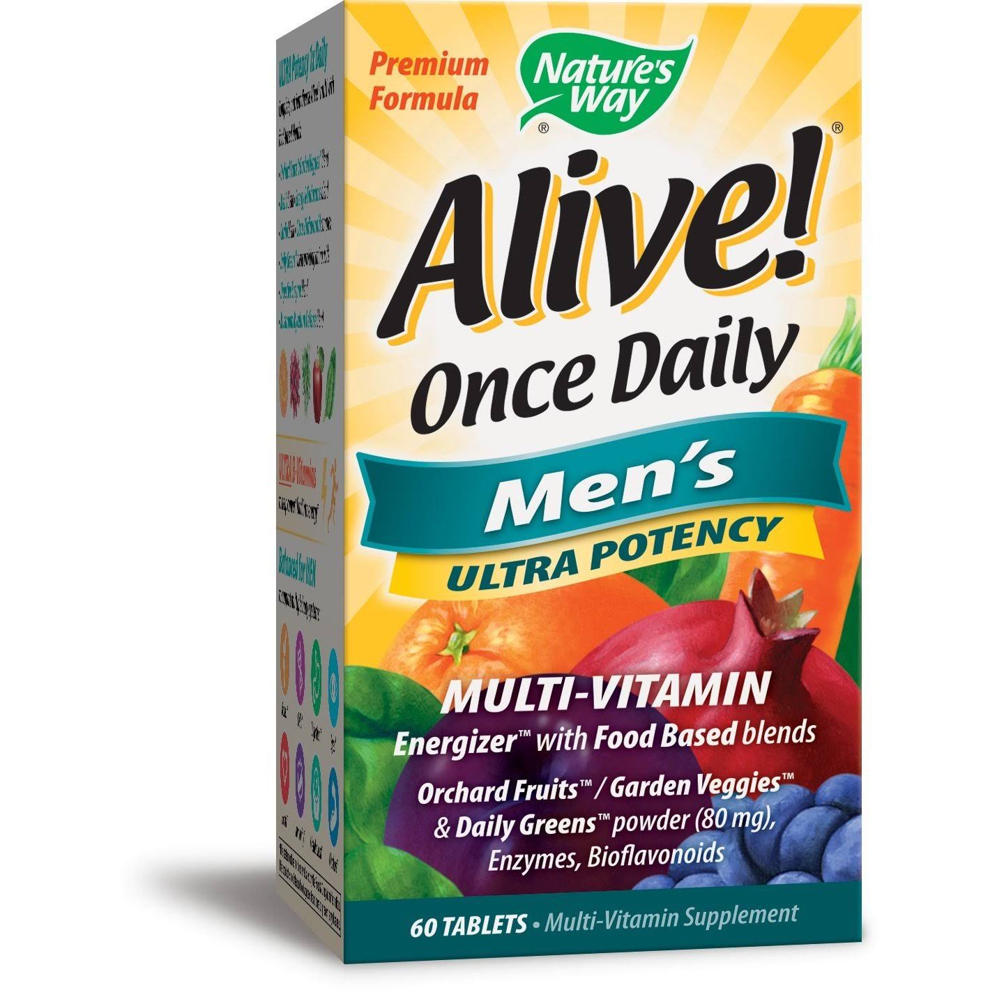 Nature's Way Alive Once Daily Men's Ultra Potency Supplement - 60 Tablets