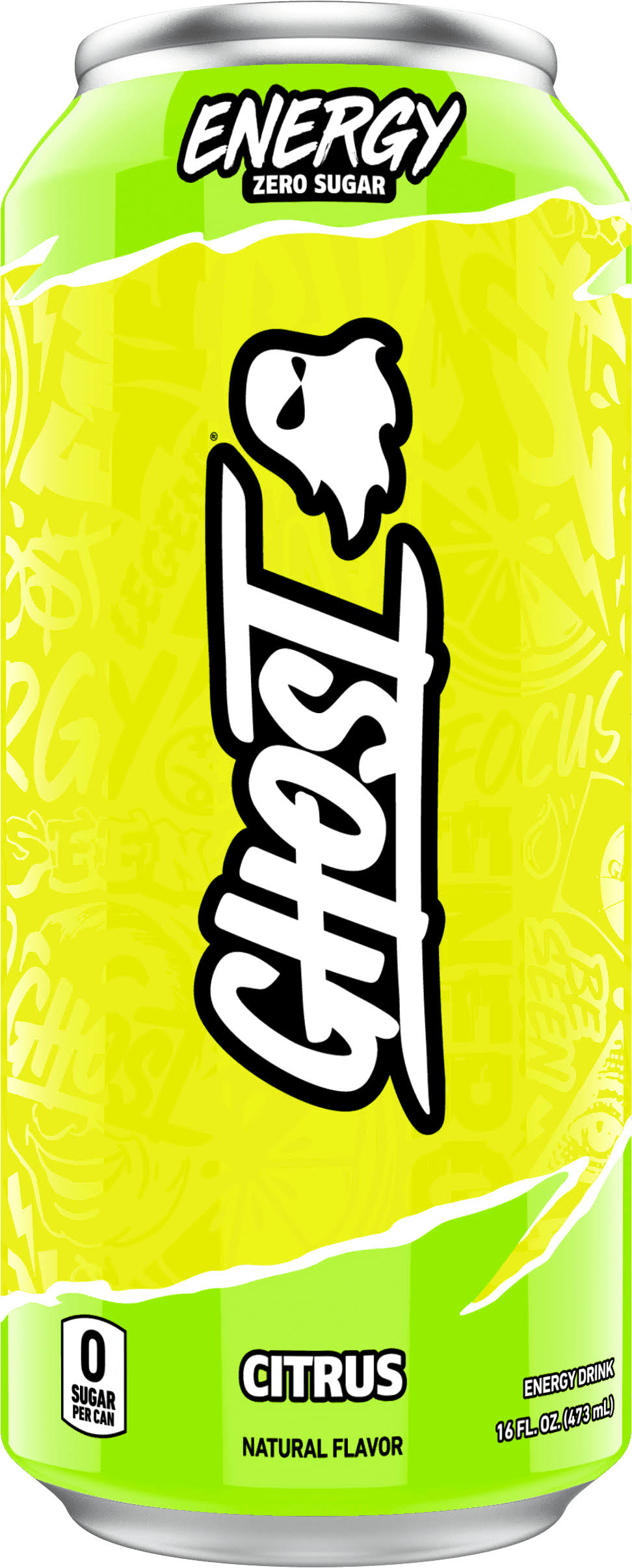 Ghost Energy Drink, Zero Sugar, Citrus - 16 fl oz