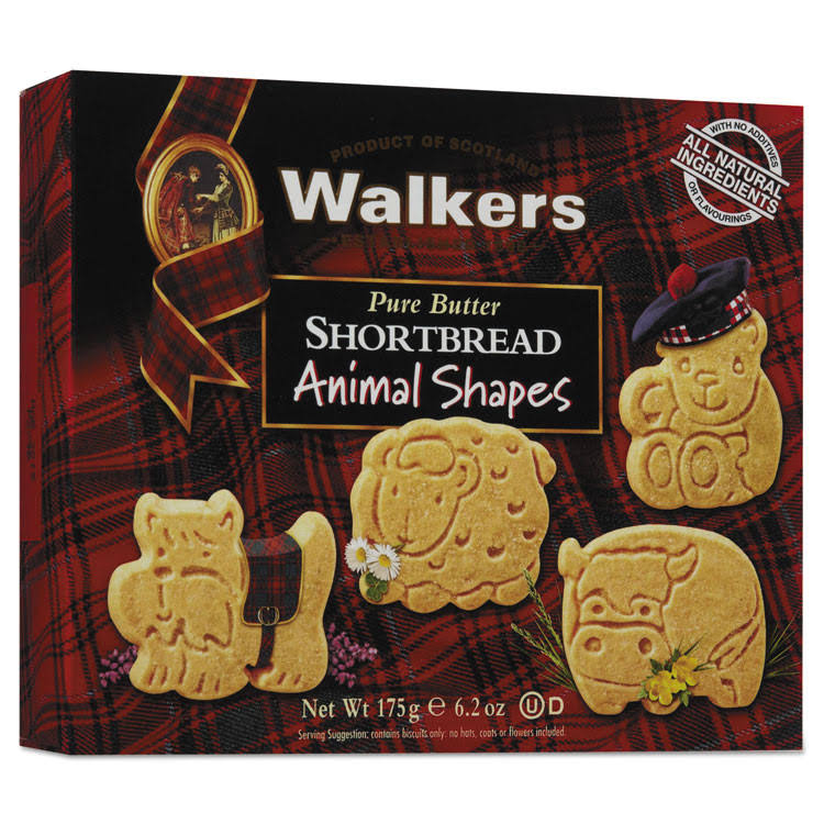 Walkers Shortbread Animal Shapes, 6.2 Ounce Box