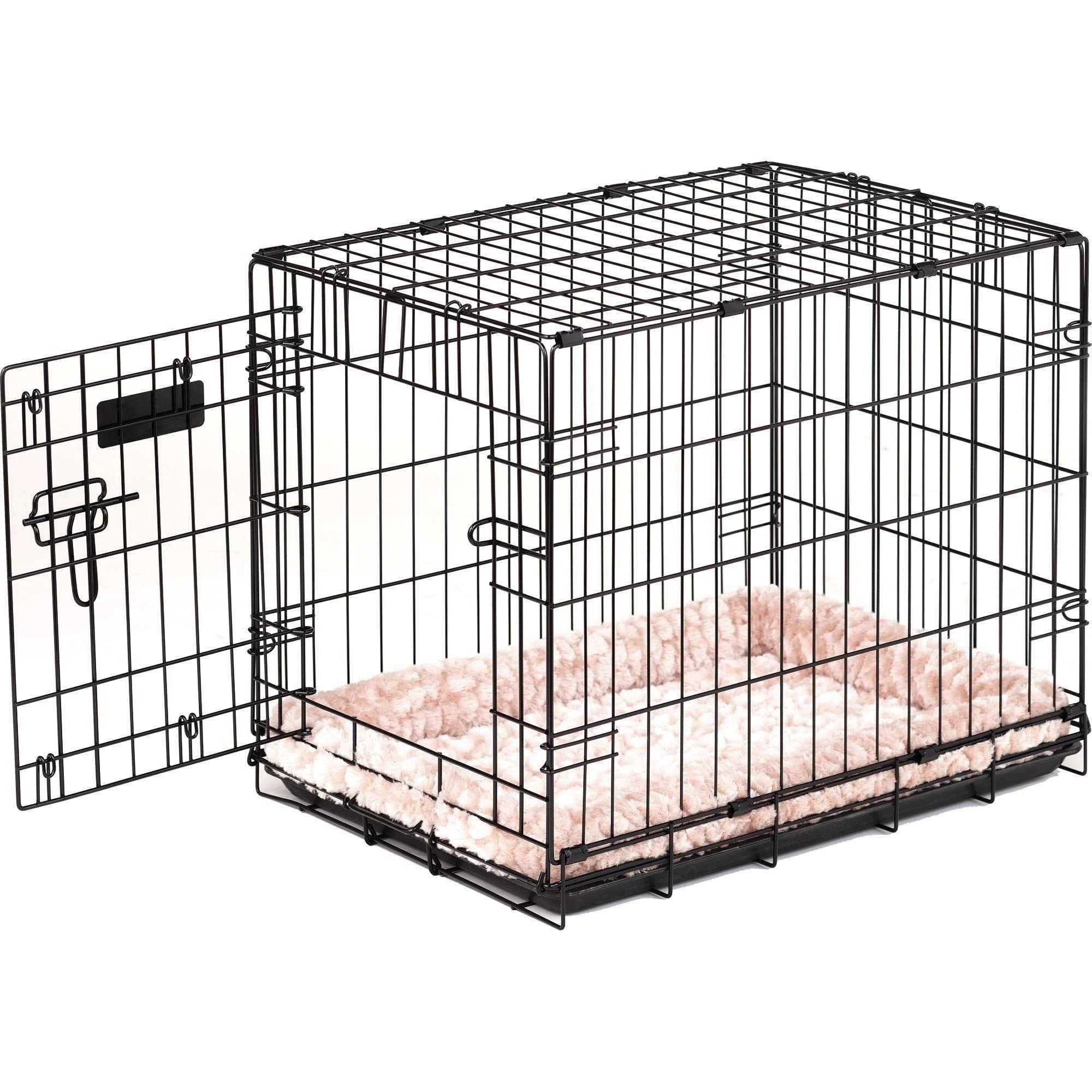 ProValu Single-Door Dog Crate - Black, 24x18x19 in