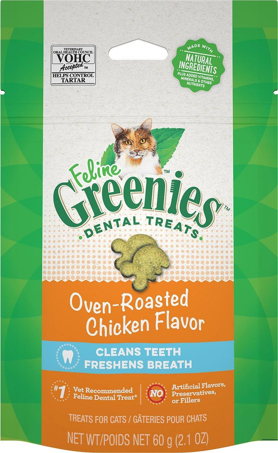 Greenies Feline Natural Dental Care Cat Treats 2.1-2.5 oz
