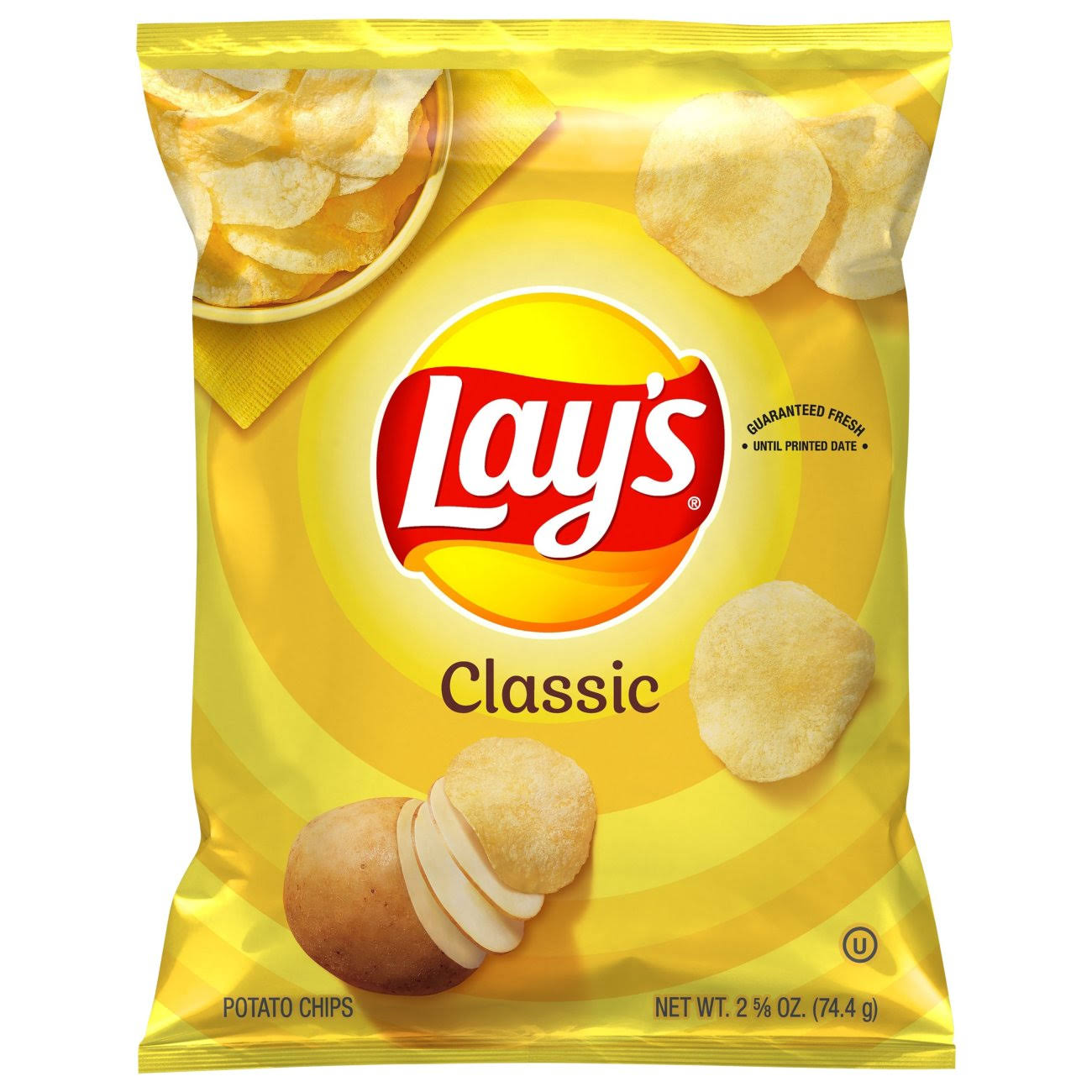 Lay's Potato Chips, Classic - 2.625 oz