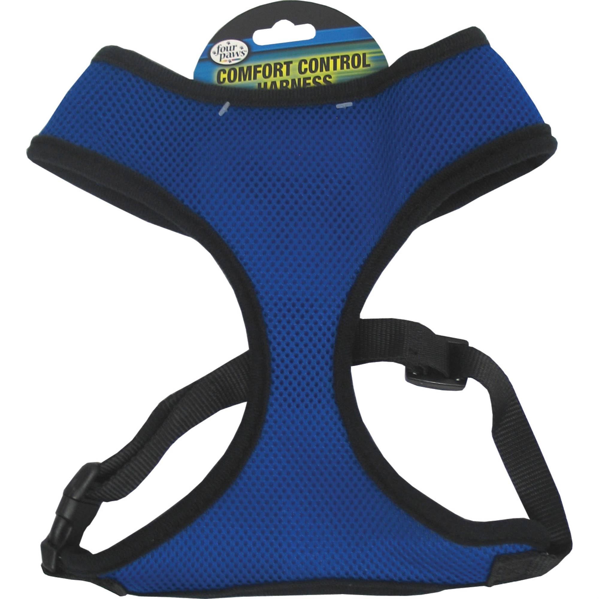Four Paws Comfort Control Dog Harness - Blue, Small