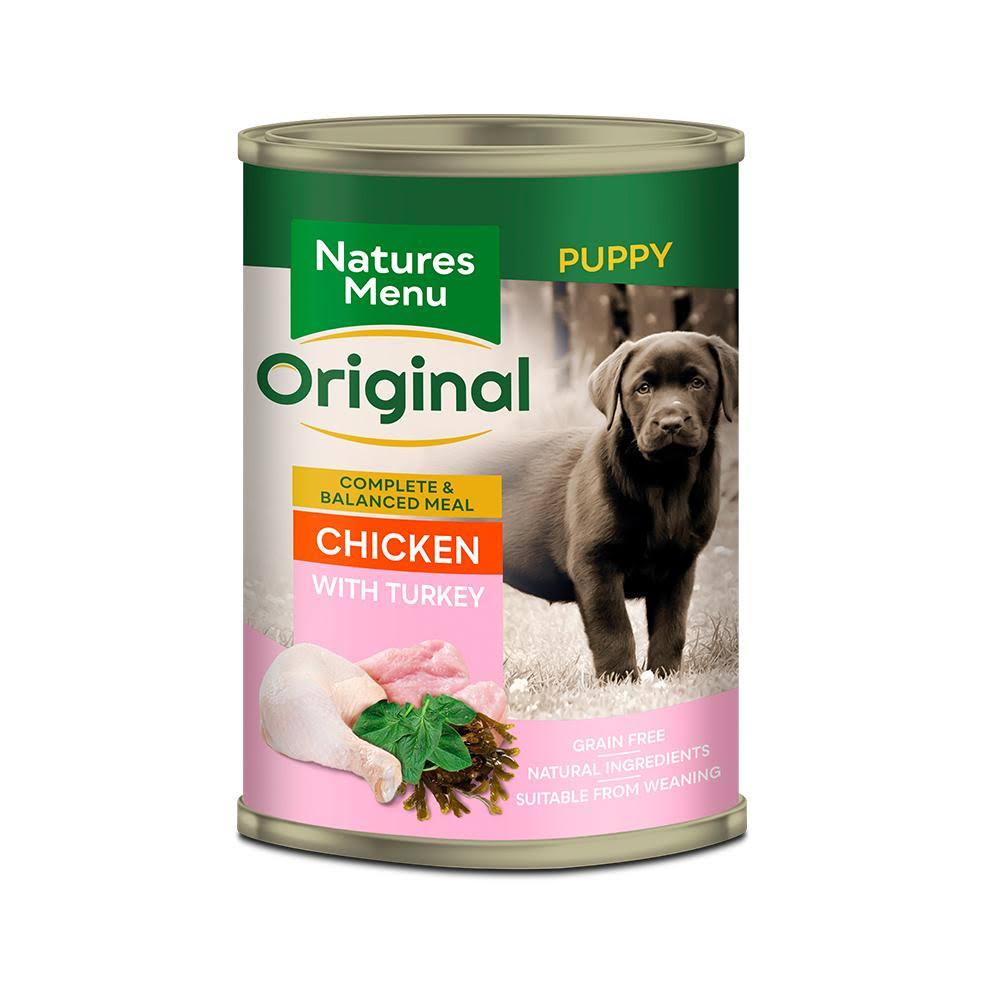 Natures Menu Dog Cans Junior Chicken & Turkey 400 gr