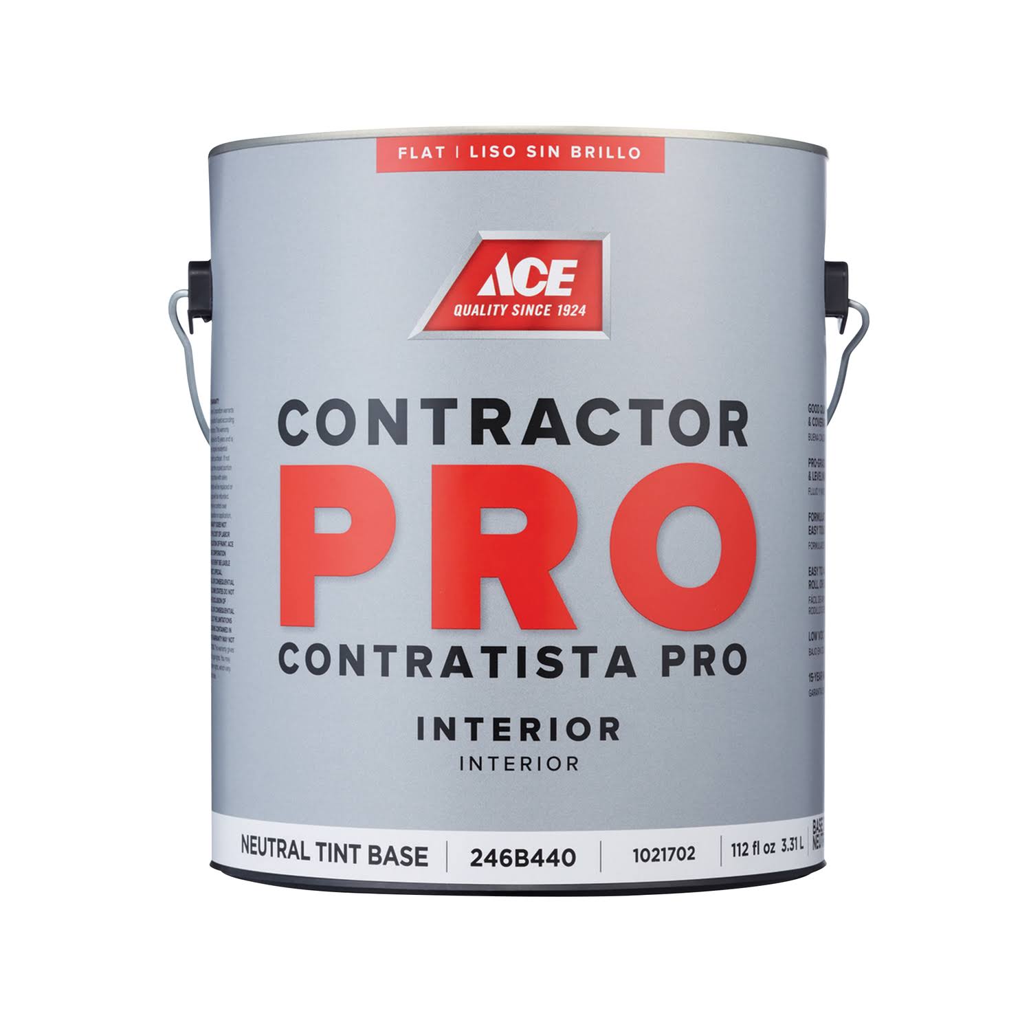 Ace Contractor Pro Flat Tint Base Neutral Base Latex Paint Indoor 1 gal.