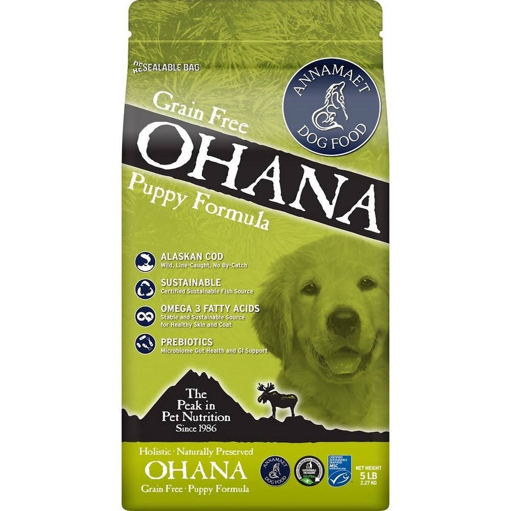 Annamaet Grain-Free Ohana Puppy Formula Dry Dog Food, 25-lb BAG.