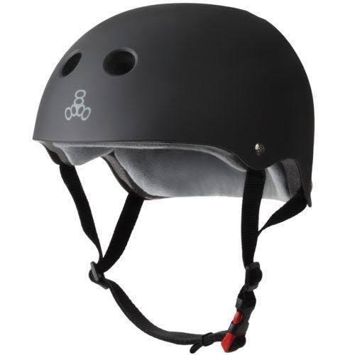 Triple 8 The Certified Helmet SS Black Rubber - Small/Medium