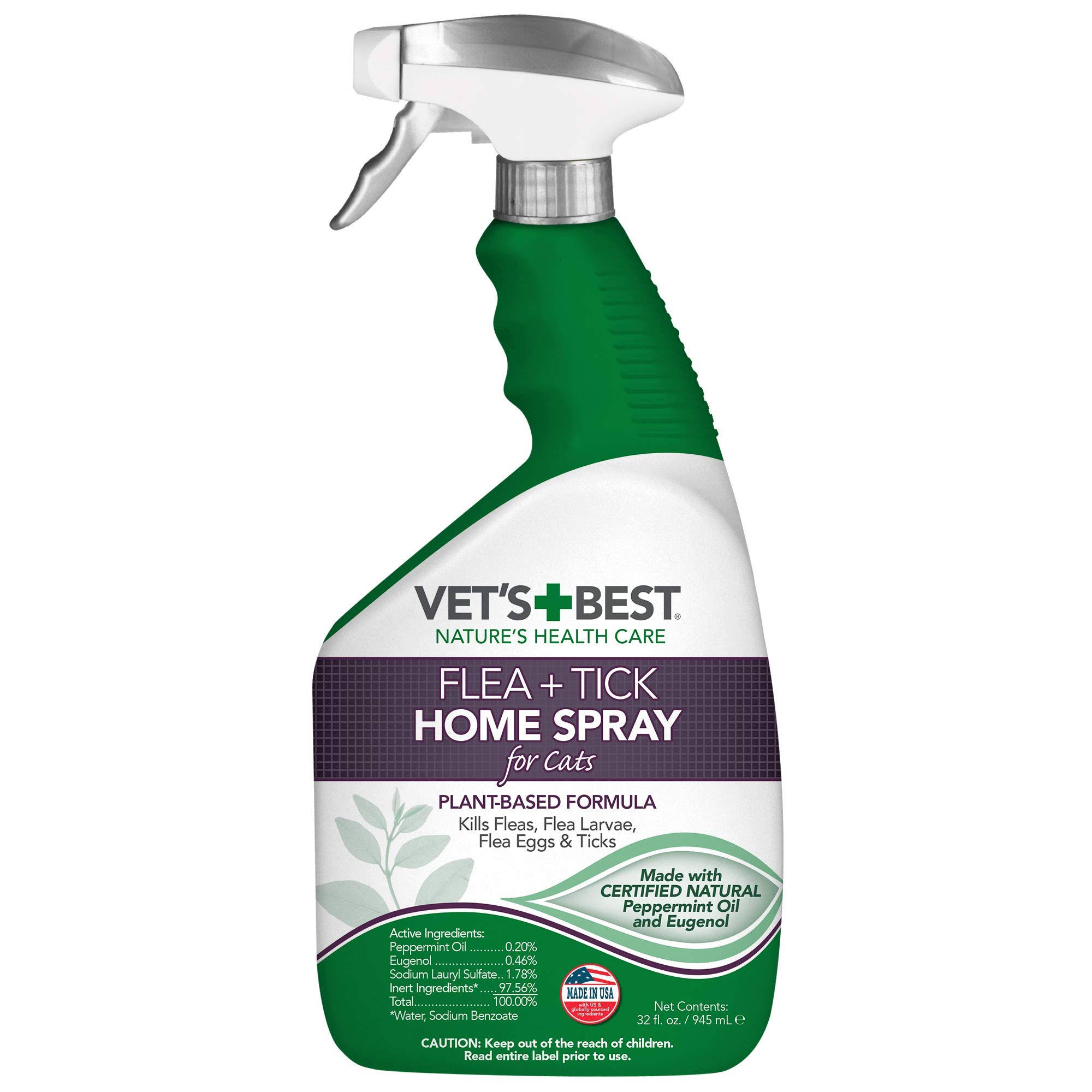 Vet's Best Flea+tick Home Spray - For Cats, 32oz