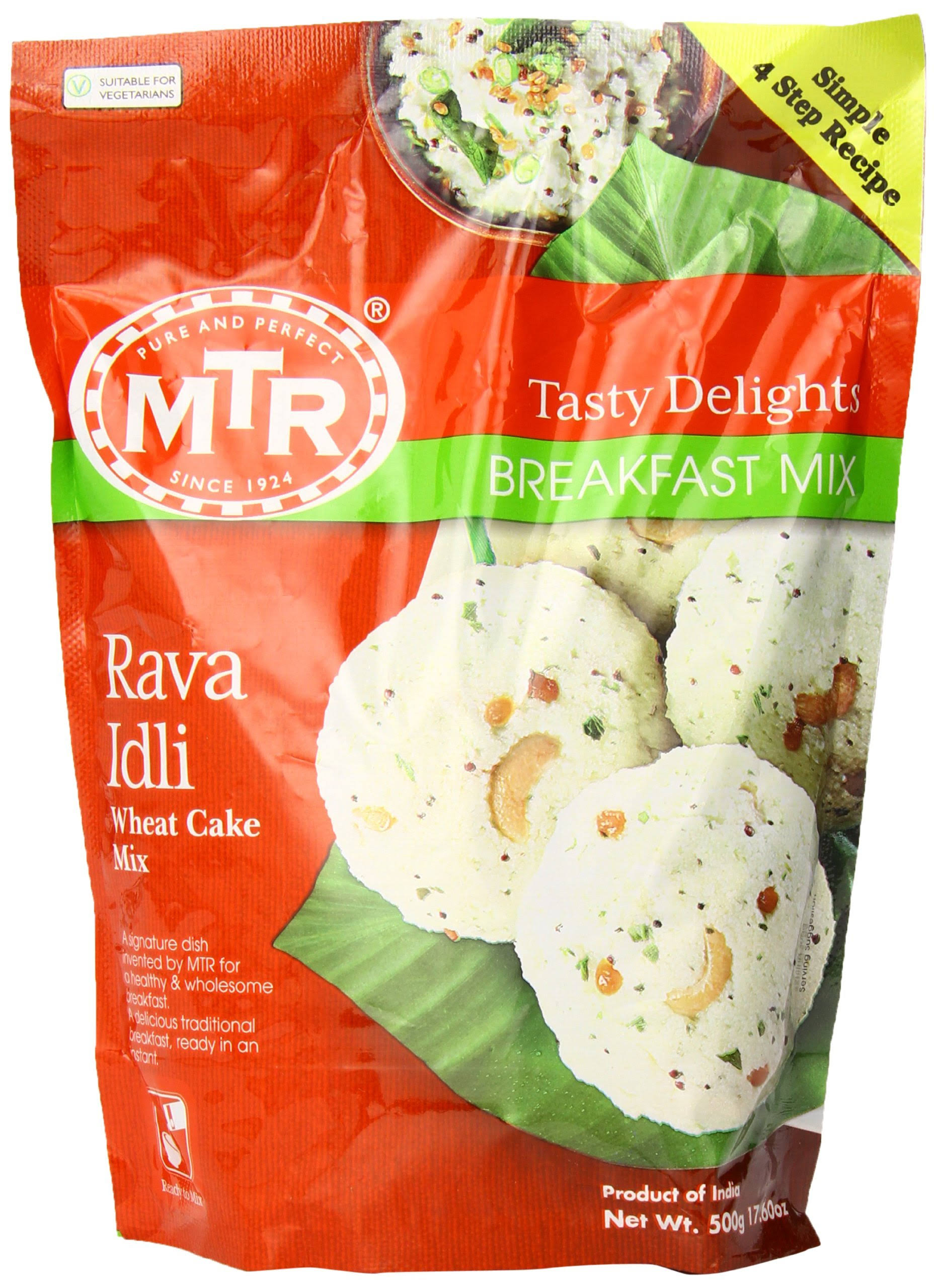 Mtr Rava Idli Instant Dry Mix, 17.6-Ounce Pouches (Pack of 24)