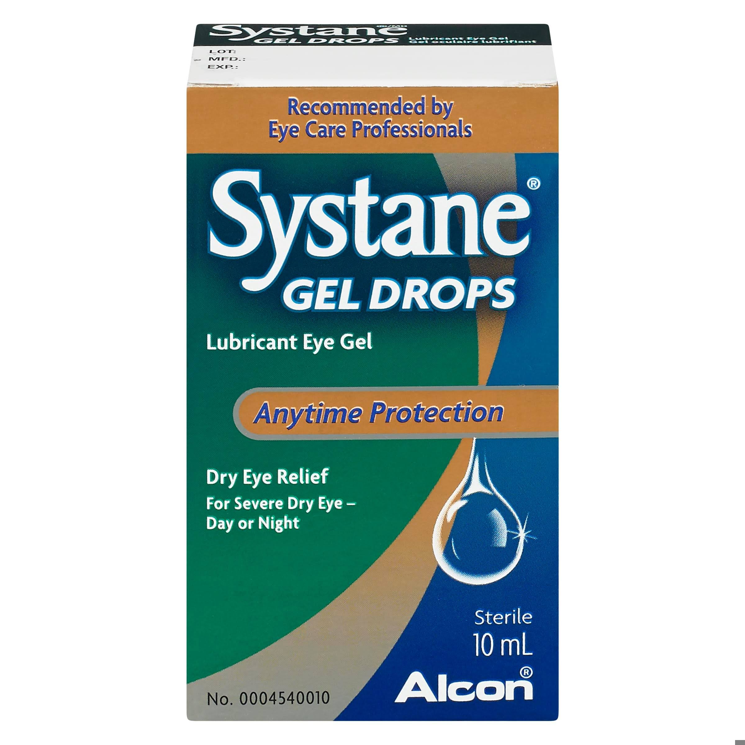 Systane Lubricant Eye Gel Drops Anytime Relief 2 x 10ml Canada