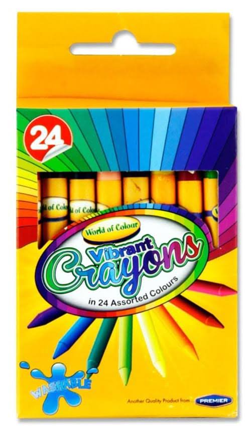 Wax Crayons - 24 pcs