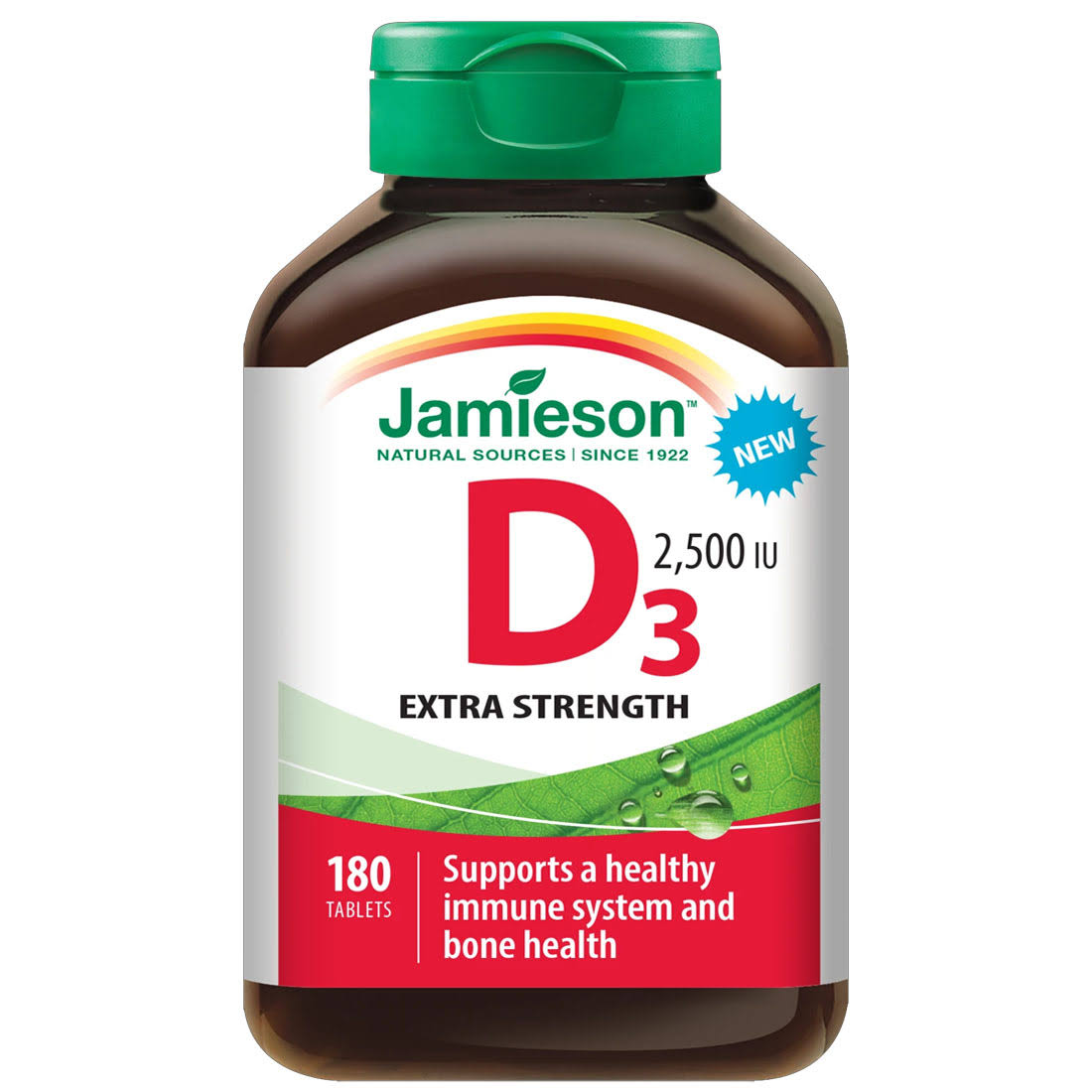 Jamieson Vitamin D3 2500IU Extra Strength 180 Tablets