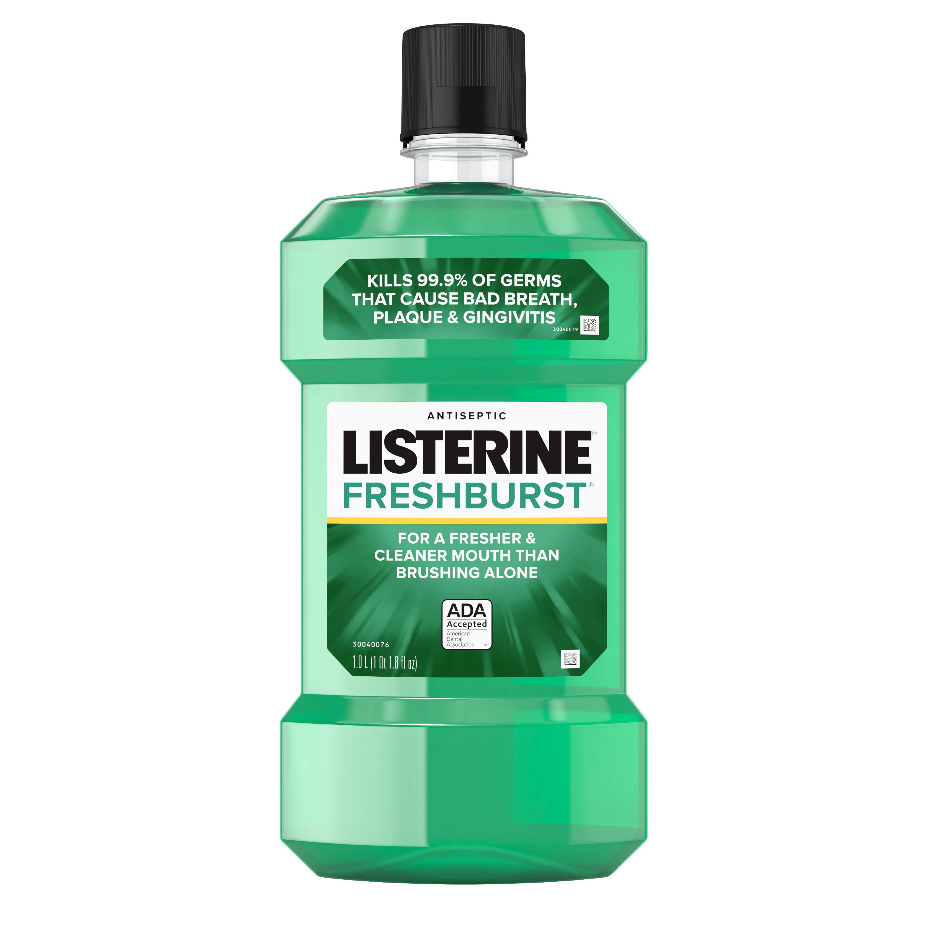 Listerine Antiseptic Mouthwash - Fresh Burst, 1l