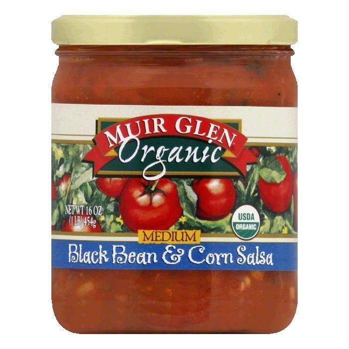 Muir Glen Organic Salsa - Black Bean & Corn, 16oz