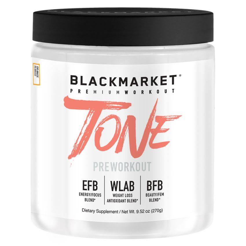 Blackmarket Tone Pre Workout Orange Mango - 30 Servings