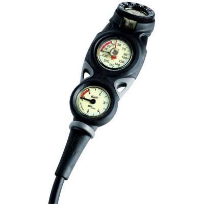 Mares Mission 3 Pressure & Depth Gauge - With Compass