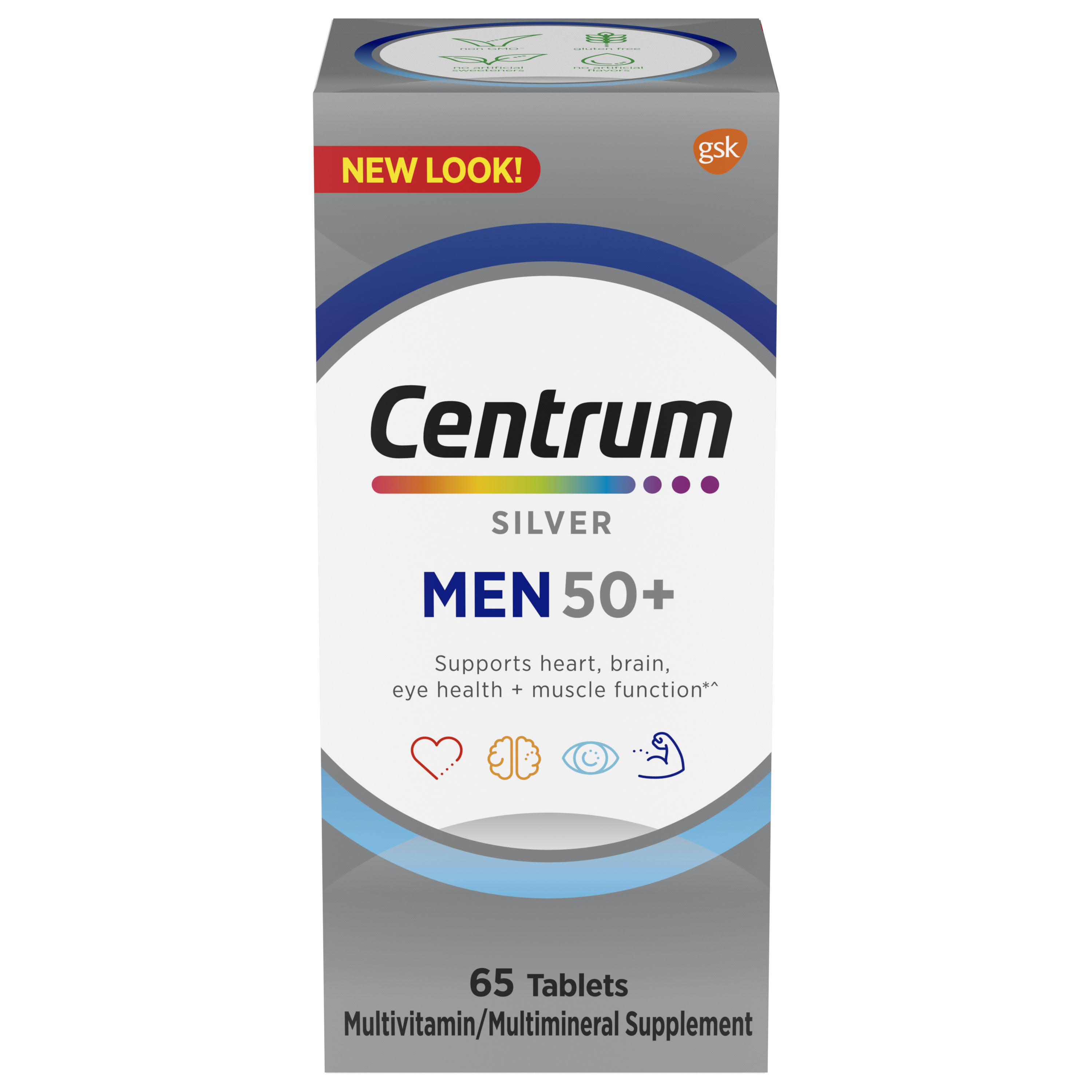 Centrum Silver Multivitamin/Multimineral, Tablets, Men 50+ - 65 tablets