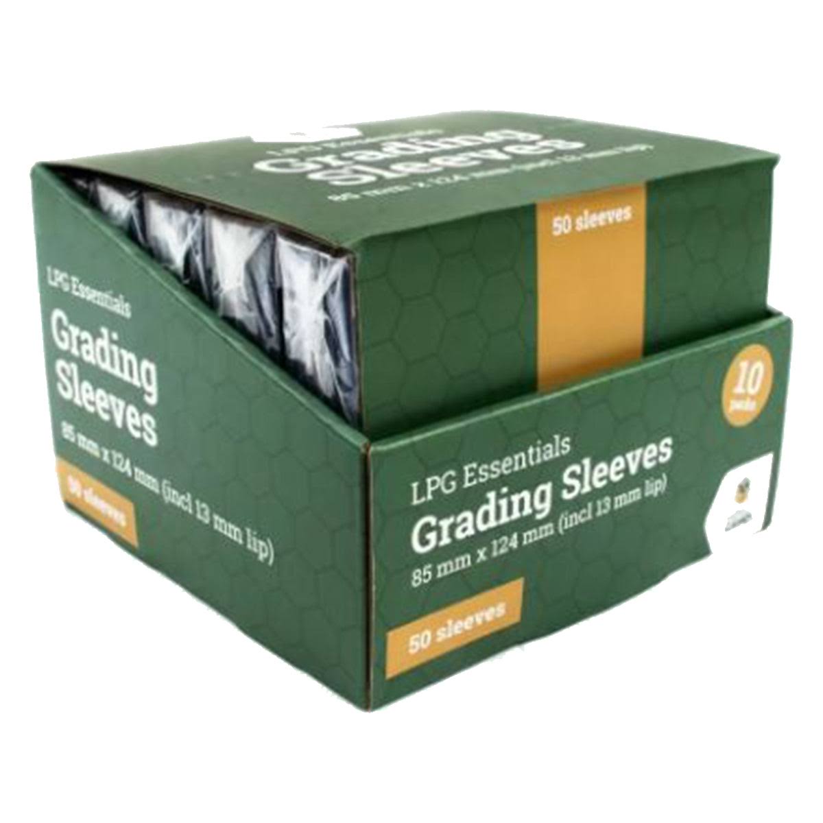LPG Grading Sleeves 85 x 124mm 50 Pack Display (10) | Ozzie Collectables