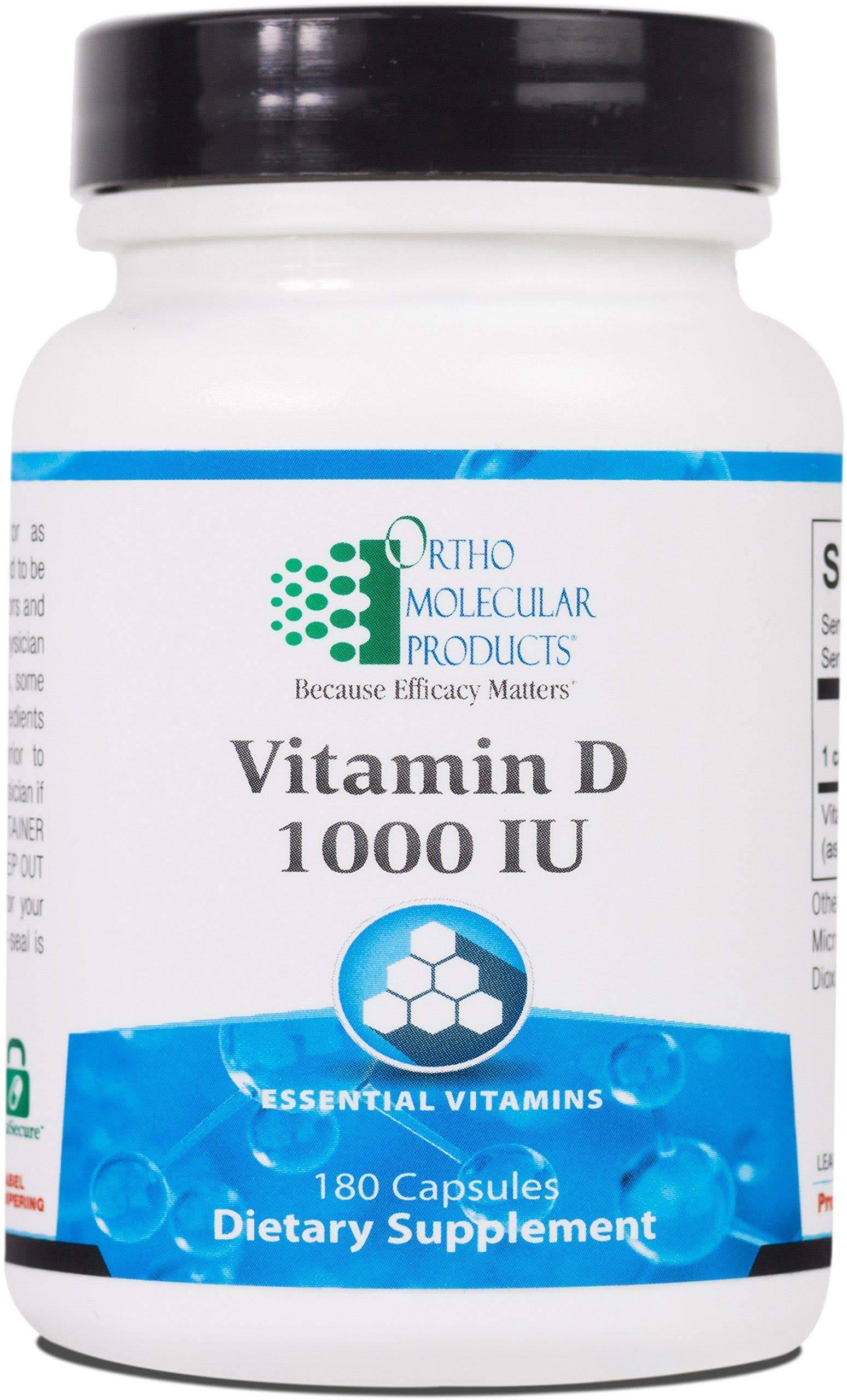 Ortho Molecular Products Vitamin D Dietary Supplement - 180ct