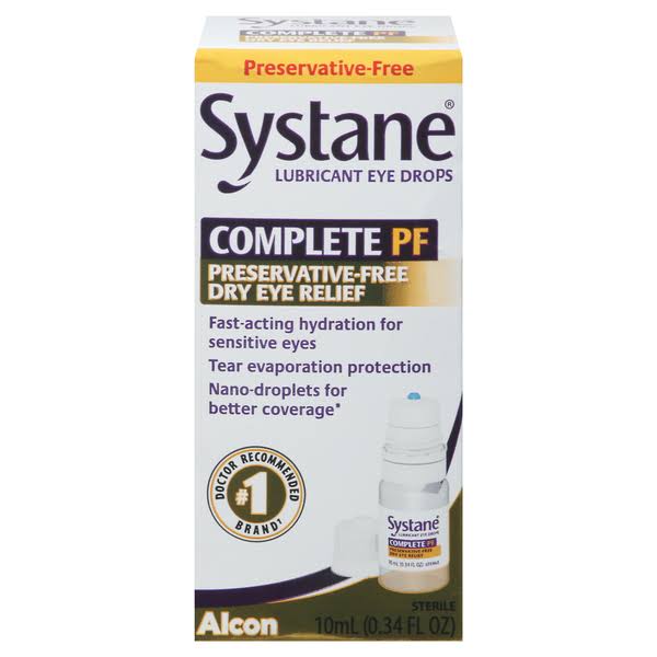 Systane Lubricant Eye Drops, Complete PF - 10 ml