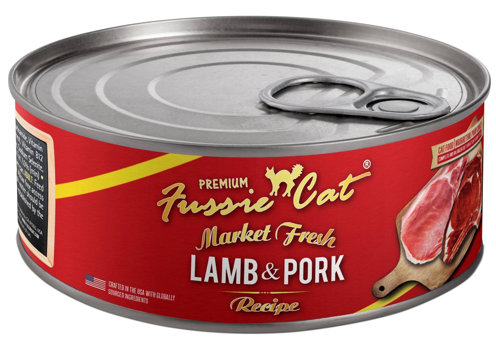 Fussie Cat Premium Market Fresh Lamb & Pork Patè Grain-Free Canned Cat Food