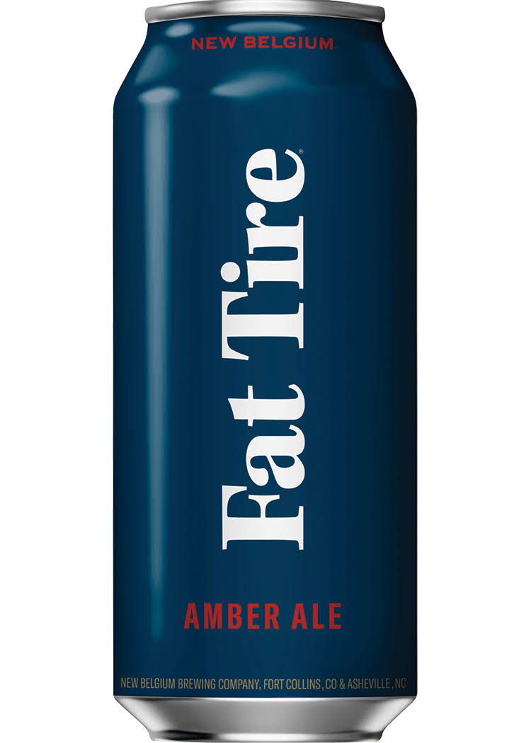 New Belgium Fat Tire Beer, Amber Ale - 1 pint