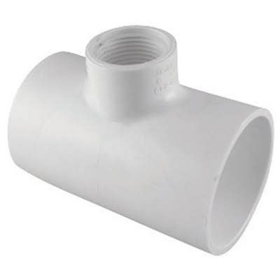 Charlotte Pipe & Foundry Reducing Tee - White, 2"x1/2"