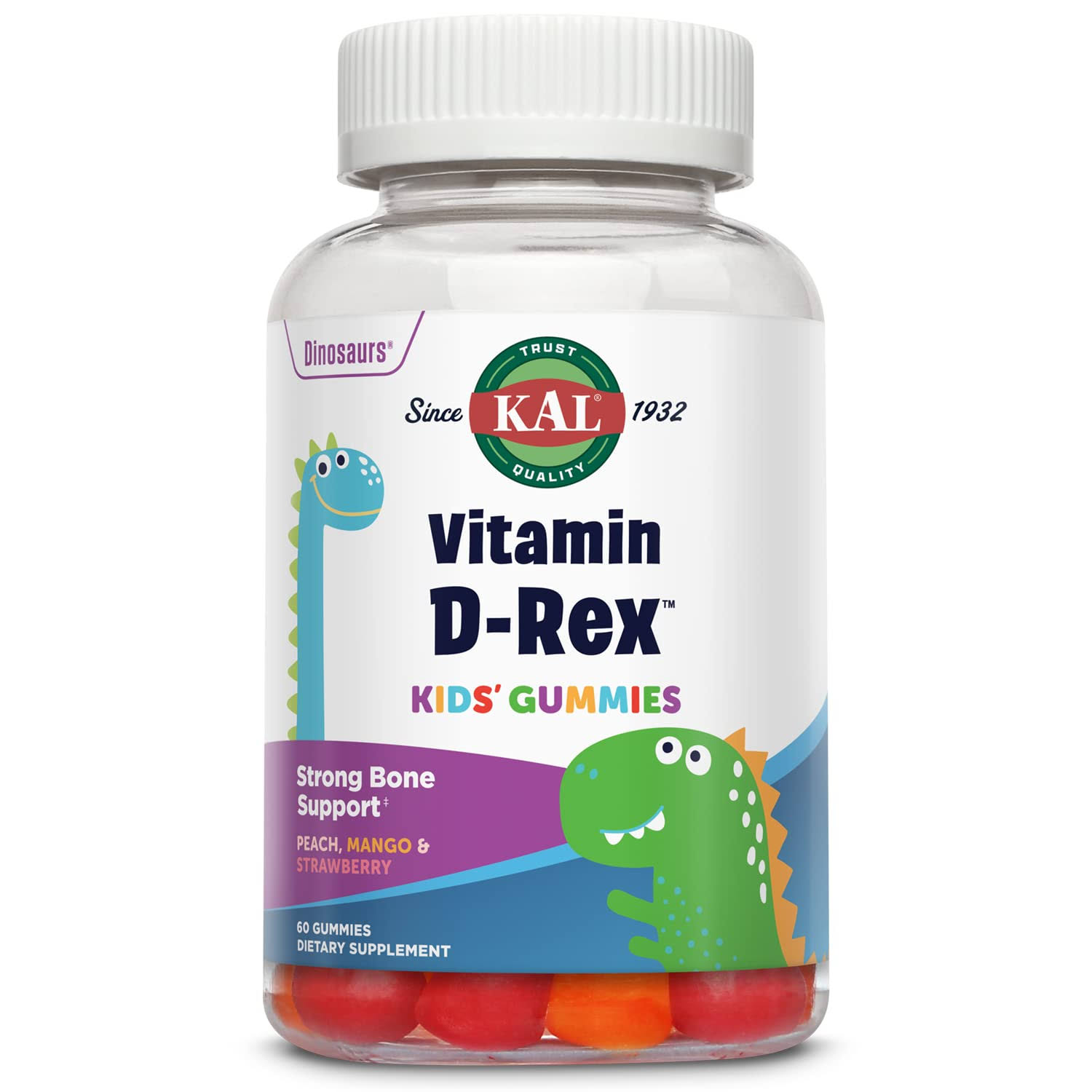 Kal Vitamin D-Rex 60 Gummies